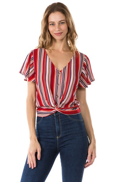 STRIPE FASHION TOP