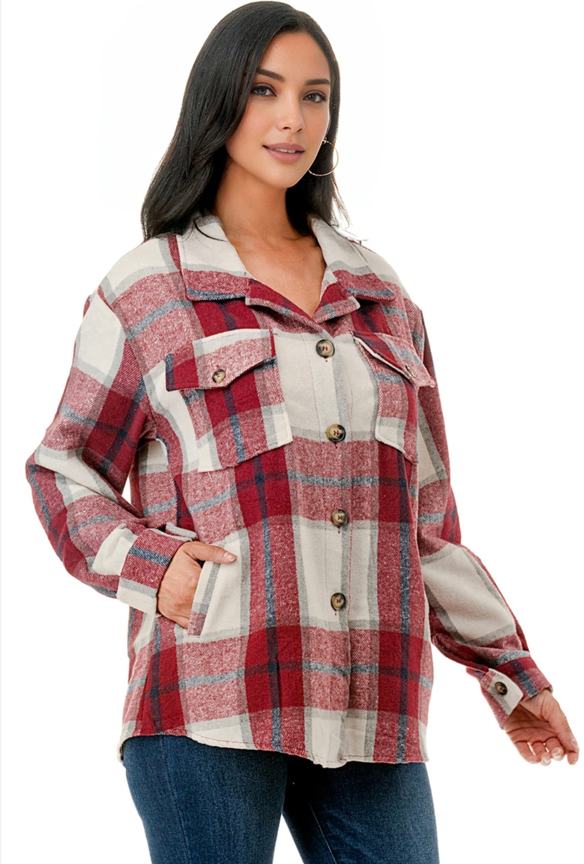 PLAID FLANNEL SHACKET